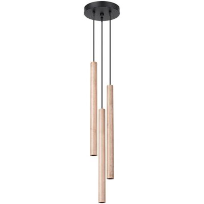 Iga Nowoczesna Lampa Wisząca ARBOR 3P Drewniana Iga Nowoczesna Lampa Wisząca ARBOR 3P Drewniana