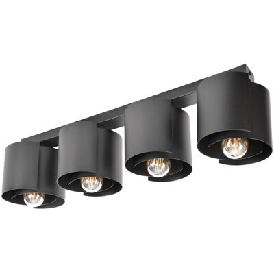 Nelino Nowoczesna Lampa Wisząca Industrialna Retro Berta L163-BE-4C-BL Nelino Nowoczesna Lampa Wisząca Industrialna Retro Berta L163-BE-4C-BL