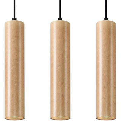 Iga Nowoczesna Lampa Wisząca LIRADIX 3L Drewno Iga Nowoczesna Lampa Wisząca LIRADIX 3L Drewno