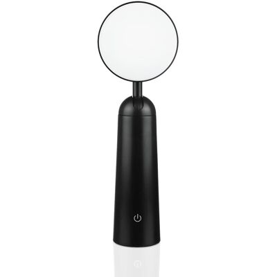 Interlook Nowoczesna lampka bezprzewodowa Lampka LED z ruchomą głowicą JX12-BLACK Interlook Nowoczesna lampka bezprzewodowa Lampka LED z ruchomą głowicą JX12-BLACK