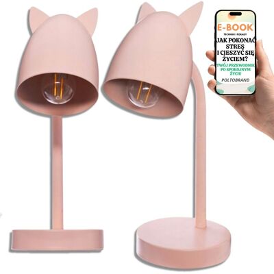 Pltb NOWOCZESNA LAMPKA BIURKOWA Atmosphera Kotek • PREZENT DLA DZIEWCZYNKI NA URODZINY ŚWIĘTA DLA WNUCZKI CÓRKI + EBOOK-1 Pltb NOWOCZESNA LAMPKA BIURKOWA Atmosphera Kotek • PREZENT DLA DZIEWCZYNKI NA URODZINY ŚWIĘTA DLA WNUCZKI CÓRKI + EBOOK-1