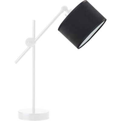 LYSNE Nowoczesna Lampka Nocna Z Regulowanym Stelażem Mali Velur, Czarny LYSNE Nowoczesna Lampka Nocna Z Regulowanym Stelażem Mali Velur, Czarny