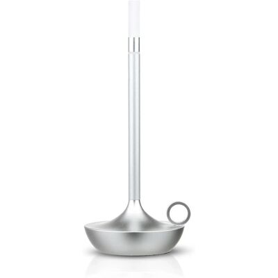 Interlook Nowoczesna lampka stołowa Lampka nocna z wbudowanym akumulatorem HJA31-SILVER Interlook Nowoczesna lampka stołowa Lampka nocna z wbudowanym akumulatorem HJA31-SILVER