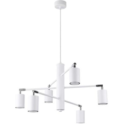 Iga Nowoczesny Żyrandol LUMINO 6 Biały/Czarny GU10 10W LED Iga Nowoczesny Żyrandol LUMINO 6 Biały/Czarny GU10 10W LED