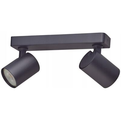 Inny producent OKTAPLEX Bora Lampa Sufitowa 2xGU10 LED 25cm 230V Czarna Regulowana Inny producent OKTAPLEX Bora Lampa Sufitowa 2xGU10 LED 25cm 230V Czarna Regulowana