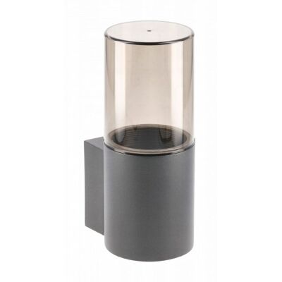 GTV Oprawa ogrodowa kinkiet prosty górny grafit MEDIO-AU 15W E27 IP54 240V OS-M GTV Oprawa ogrodowa kinkiet prosty górny grafit MEDIO-AU 15W E27 IP54 240V OS-M