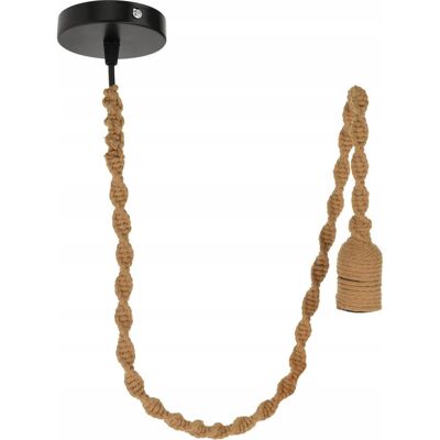 Home Styling Collection Oprawka Żarówki Z Kablem 90 Cm Brązowy Lampa Sufitowa Wisząca Oprawa Home Styling Collection Oprawka Żarówki Z Kablem 90 Cm Brązowy Lampa Sufitowa Wisząca Oprawa