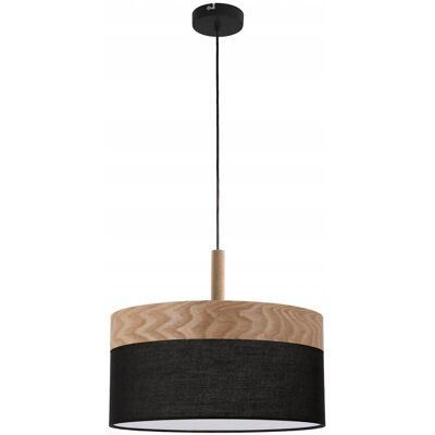 Inny producent ORTO LAMPA WISZĄCA CZARNY+DREWNIANY 1X60W E27 ABAŻUR BRĄZOWY+CZARNY Inny producent ORTO LAMPA WISZĄCA CZARNY+DREWNIANY 1X60W E27 ABAŻUR BRĄZOWY+CZARNY