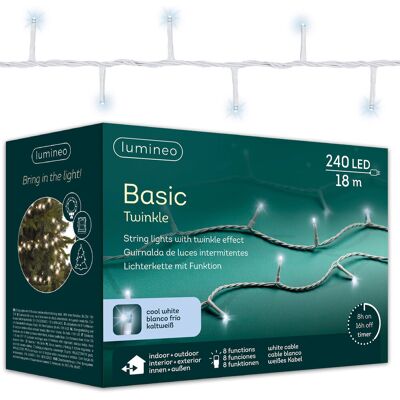 Kaemingk - 240LED - Biały - 18cm - Outdoor LED String Lights Kaemingk - 240LED - Biały - 18cm - Outdoor LED String Lights