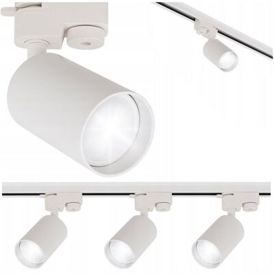 inna (Inny) Oświetlenie szynowe 3x Lampa GU10 biała listwa 1m Szynoprzewód REFLEKTOR inna (Inny) Oświetlenie szynowe 3x Lampa GU10 biała listwa 1m Szynoprzewód REFLEKTOR