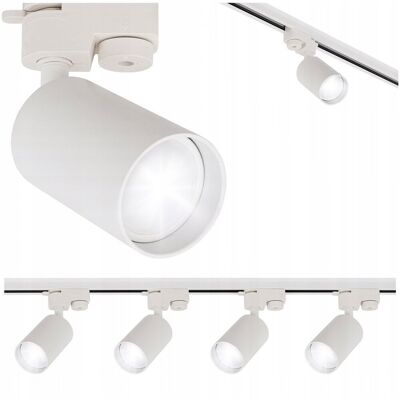 inna (Inny) Oświetlenie szynowe 4x reflektor GU10 + szyna 1m SZYNOPRZEWÓD biała lampa inna (Inny) Oświetlenie szynowe 4x reflektor GU10 + szyna 1m SZYNOPRZEWÓD biała lampa