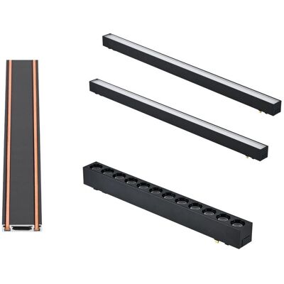 area-led Oświetlenie szynowe magnetyczne 1x SZYNA 1m + 2x10W lampa liniowa + 1x12W lampa liniowa magnetyczna neutralna LED area-led Oświetlenie szynowe magnetyczne 1x SZYNA 1m + 2x10W lampa liniowa + 1x12W lampa liniowa magnetyczna neutralna LED