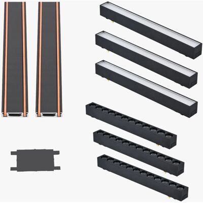 area-led Oświetlenie szynowe magnetyczne 2x SZYNA 1m + 3x10W lampa liniowa + 3x12W lampa liniowa magnetyczna zimna barwa LED + złączka area-led Oświetlenie szynowe magnetyczne 2x SZYNA 1m + 3x10W lampa liniowa + 3x12W lampa liniowa magnetyczna zimna barwa LED + złączka