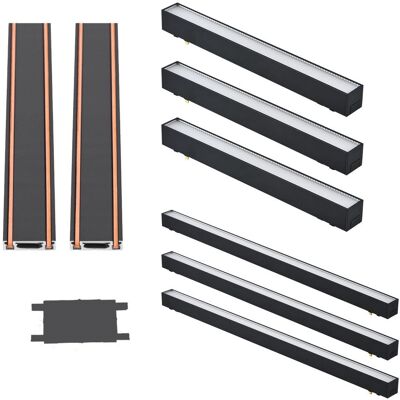 area-led Oświetlenie szynowe magnetyczne 2x SZYNA 1m + 3x10W lampa liniowa + 3x20W lampa liniowa magnetyczna zimna barwa LED + złączka area-led Oświetlenie szynowe magnetyczne 2x SZYNA 1m + 3x10W lampa liniowa + 3x20W lampa liniowa magnetyczna zimna barwa LED + złączka