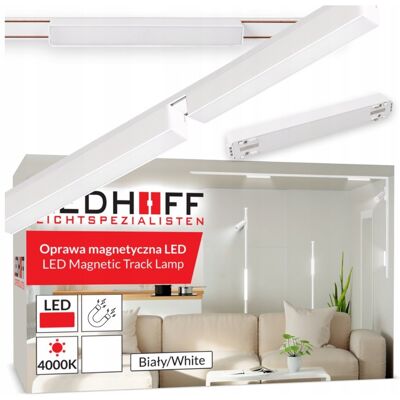 inna (Inny) Oświetlenie szynowe magnetyczne ZESTAW listwa 1m 2x lampa LED liniowa BIAŁA inna (Inny) Oświetlenie szynowe magnetyczne ZESTAW listwa 1m 2x lampa LED liniowa BIAŁA