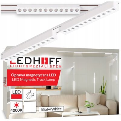 inna (Inny) Oświetlenie szynowe magnetyczne ZESTAW listwa 1m 2x lampa liniowa BIAŁA LED inna (Inny) Oświetlenie szynowe magnetyczne ZESTAW listwa 1m 2x lampa liniowa BIAŁA LED