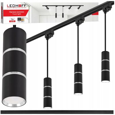 inna (Inny) Oświetlenie szynowe SZYNA 1m 3x lampa wisząca LED TUBA GU10 czarna SREBRNA inna (Inny) Oświetlenie szynowe SZYNA 1m 3x lampa wisząca LED TUBA GU10 czarna SREBRNA
