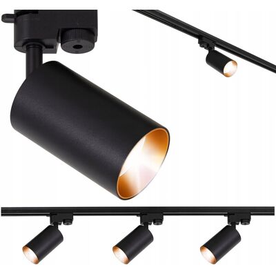 inna (Inny) Oświetlenie szynowe Zestaw listwa 1m + 3x lampa szyna GU10 CZARNA ZŁOTA inna (Inny) Oświetlenie szynowe Zestaw listwa 1m + 3x lampa szyna GU10 CZARNA ZŁOTA