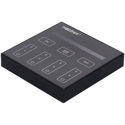 MiBoxer Panel MiLight 4strefy MONO czarny bat sterownik B1B MiBoxer Panel MiLight 4strefy MONO czarny bat sterownik B1B