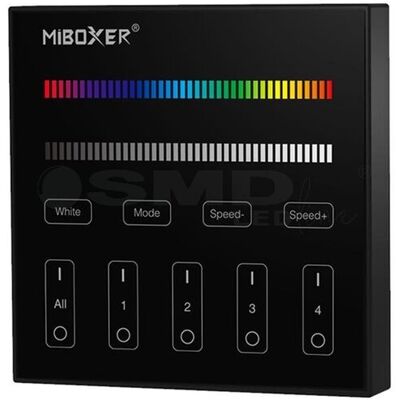 MiBoxer Panel MiLight 4strefy RGBW czarny sterownik B3B MiBoxer Panel MiLight 4strefy RGBW czarny sterownik B3B