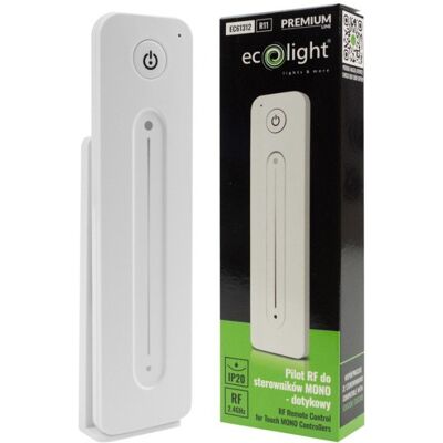 Ecolight Pilot Dotykowy R11 RF do sterowników do Taśm LED MONO ściemniacz biały Ecolight Pilot Dotykowy R11 RF do sterowników do Taśm LED MONO ściemniacz biały