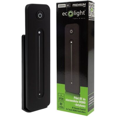 Ecolight Pilot Dotykowy R11 RF do sterowników do Taśm LED MONO ściemniacz czarny Ecolight Pilot Dotykowy R11 RF do sterowników do Taśm LED MONO ściemniacz czarny