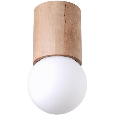 Iga Plafon BOOMER 12 Naturalne Drewno 1x G9 LED 23cm Iga Plafon BOOMER 12 Naturalne Drewno 1x G9 LED 23cm