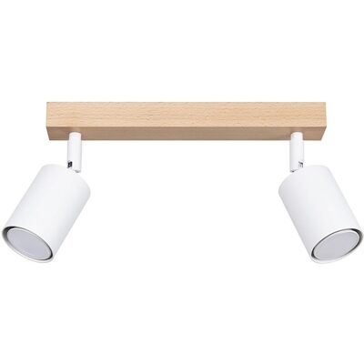 Iga Plafon CLARIS 2 w Stylu Loft Biały 46cm GU10 LED Iga Plafon CLARIS 2 w Stylu Loft Biały 46cm GU10 LED