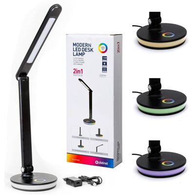 Platinet Pdl400 Lampka Biurkowa Usb Rgb Czarna 12W Platinet Pdl400 Lampka Biurkowa Usb Rgb Czarna 12W
