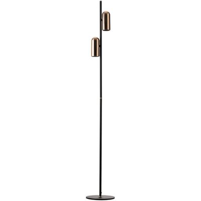 Podłogowa lampa VIVI AZ5725 Azzardo podwójna tuby metal czarny złoty Podłogowa lampa VIVI AZ5725 Azzardo podwójna tuby metal czarny złoty
