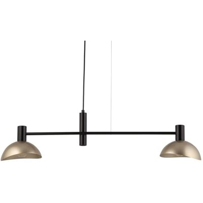 Podwójna lampa wisząca Artis 40566 Sigma z kloszami metalowa czarna złota Podwójna lampa wisząca Artis 40566 Sigma z kloszami metalowa czarna złota