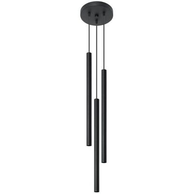 Iga Praktyczna Lampa Wisząca PERSEO 3P Czarny Iga Praktyczna Lampa Wisząca PERSEO 3P Czarny