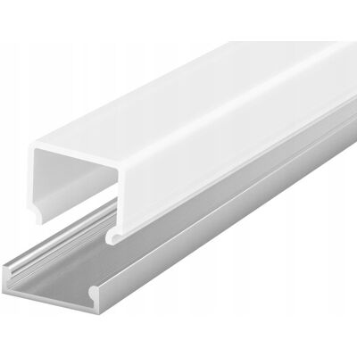 LED-ONE PROFIL ALU PŁASKI do taśm LED + KLOSZ WYSOKI 2mb LED-ONE PROFIL ALU PŁASKI do taśm LED + KLOSZ WYSOKI 2mb