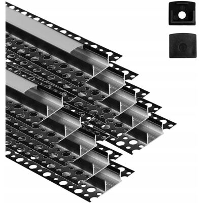 Inny producent Profil do Taśm LED GPP03 czarny + klosz mrożony 3m Zestaw 10 sztuk Inny producent Profil do Taśm LED GPP03 czarny + klosz mrożony 3m Zestaw 10 sztuk