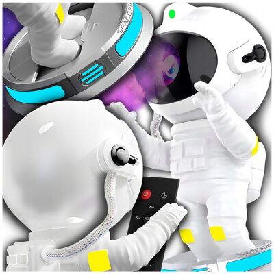 Projektor Gwiazd Galaxia Astronauta 360° Led Lampa Nocna z Timer i Pilotem Projektor Gwiazd Galaxia Astronauta 360° Led Lampa Nocna z Timer i Pilotem