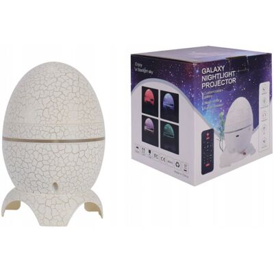 ADGO Projektor Gwiazd Lampka Nocna Led z Głośnikiem Jajo Dinozaura Galaktyka Usb ADGO Projektor Gwiazd Lampka Nocna Led z Głośnikiem Jajo Dinozaura Galaktyka Usb