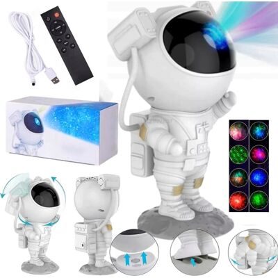 Inny producent Projektor Gwiazd LED Astronauta Lampka Nocna z Pilotem i Timerem Inny producent Projektor Gwiazd LED Astronauta Lampka Nocna z Pilotem i Timerem