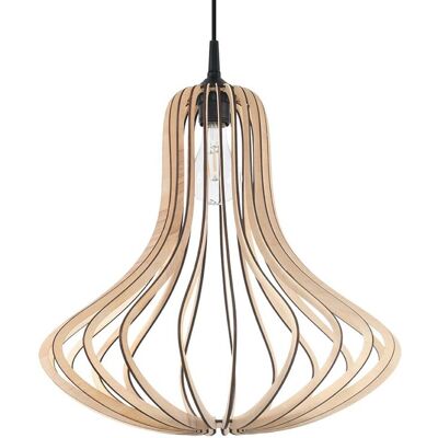Iga PULSAR Lampa Wisząca Drewniana Struktura Naturalny Kolor Iga PULSAR Lampa Wisząca Drewniana Struktura Naturalny Kolor