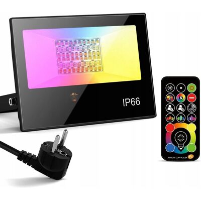 Inny producent REFLEKTOR HALOGEN RGB LED PILOT 4450LM 3000K IP66 WODOODPORNY TIMER REGULAC Inny producent REFLEKTOR HALOGEN RGB LED PILOT 4450LM 3000K IP66 WODOODPORNY TIMER REGULAC