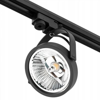 MasterLED Reflektor szynowy Lampa sufitowa LEON ES111 Ruchomy czarny MasterLED Reflektor szynowy Lampa sufitowa LEON ES111 Ruchomy czarny