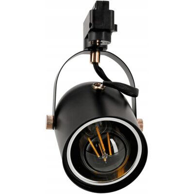 inna (Inny) Reflektor Szynowy LED Lampa Spot Na Żarówkę E27 Regulowany Czarny inna (Inny) Reflektor Szynowy LED Lampa Spot Na Żarówkę E27 Regulowany Czarny