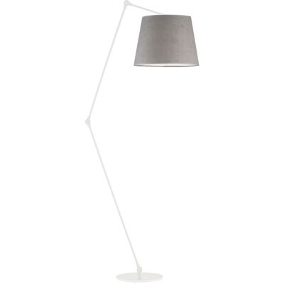LYSNE Regulowana lampa podłogowa do czytania MANILA VELUR, szary LYSNE Regulowana lampa podłogowa do czytania MANILA VELUR, szary