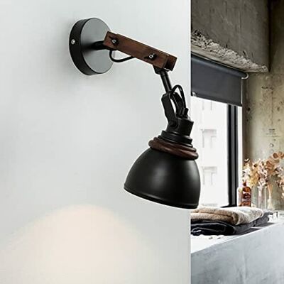 Inny producent Regulowana Lampa Ścienna Retro E14 Drewno Metalowa Noah Młodzieżowa Inny producent Regulowana Lampa Ścienna Retro E14 Drewno Metalowa Noah Młodzieżowa