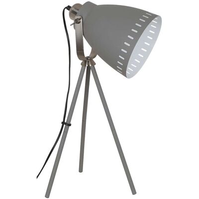 Regulowana LAMPA stołowa FRANKLIN ML-HN2278-GR+S.NICK Italux sztalugowa LAMPKA biurkowa stojąca na trójnogu szara Regulowana LAMPA stołowa FRANKLIN ML-HN2278-GR+S.NICK Italux sztalugowa LAMPKA biurkowa stojąca na trójnogu szara