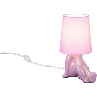 RL Lampa stołowa HUMA E14 10W - różowy RL Lampa stołowa HUMA E14 10W - różowy