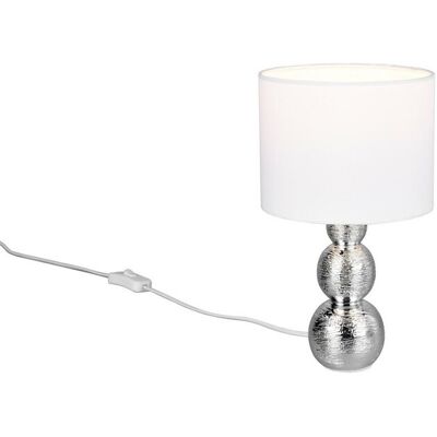 RL Lampa stołowa LOVA E27 10W - srebrny RL Lampa stołowa LOVA E27 10W - srebrny