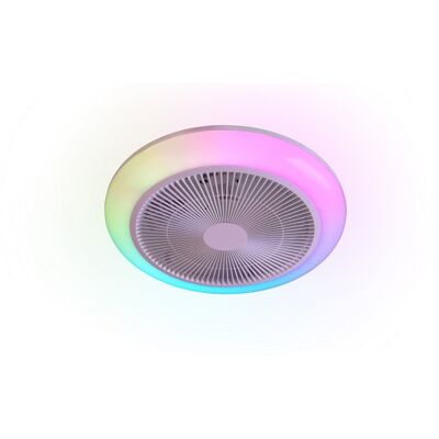 RL Lampa sufitowa z wentylatorem HSUND LED 20W 2400lm 3000-6500K - biały RL Lampa sufitowa z wentylatorem HSUND LED 20W 2400lm 3000-6500K - biały