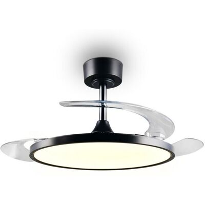 RL Lampa sufitowa z wentylatorem KASFJORD LED 30W 3700lm 2700-6500K - czarny RL Lampa sufitowa z wentylatorem KASFJORD LED 30W 3700lm 2700-6500K - czarny