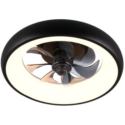 RL Lampa sufitowa z wentylatorem MUONIO LED 20W 2300lm 2700-6500K - czarny RL Lampa sufitowa z wentylatorem MUONIO LED 20W 2300lm 2700-6500K - czarny