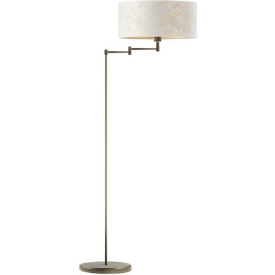 LYSNE Ruchoma lampa podłogowa CANCUN MARMUR, biały LYSNE Ruchoma lampa podłogowa CANCUN MARMUR, biały